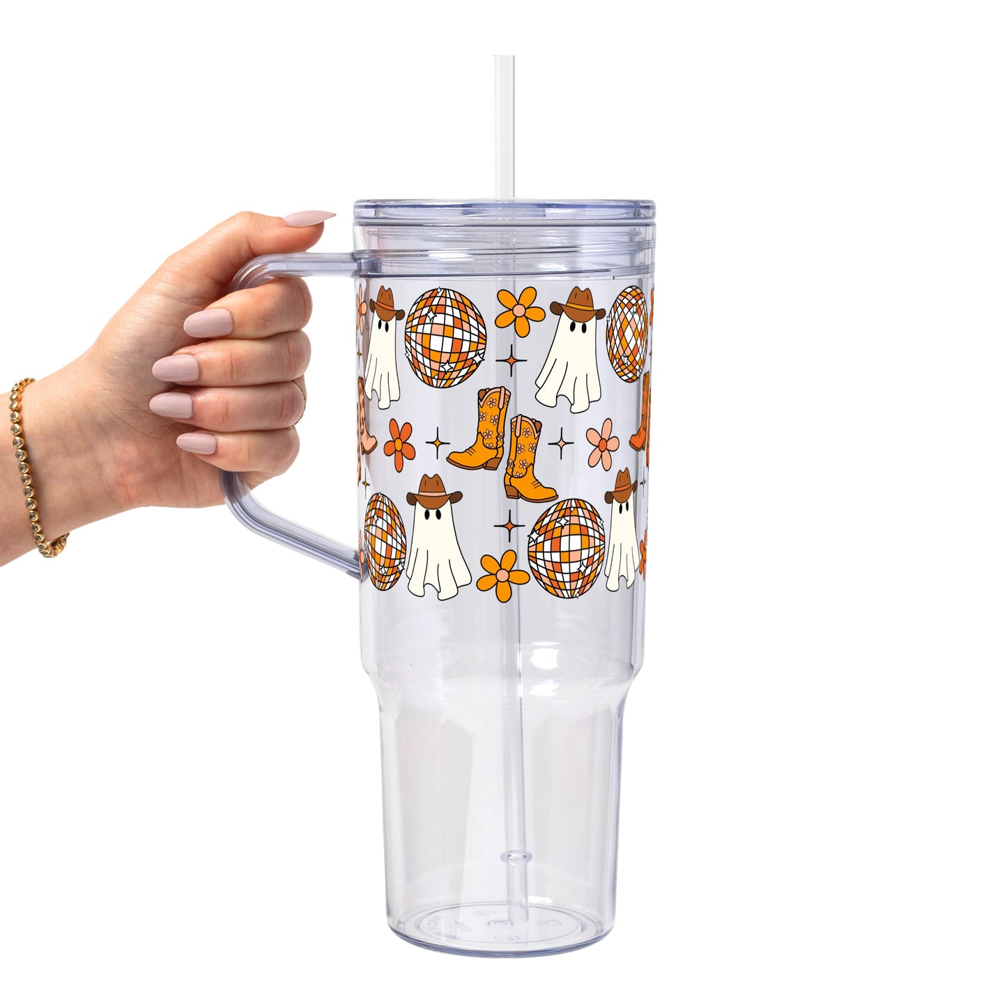 Western Disco Ghost Glass Cups