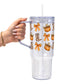 Western Pumpkins Glass Cups
