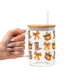Western Pumpkins Glass Cups