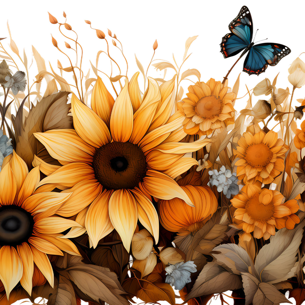 Sunflower Glass Cups