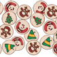 Christmas Cookies Glass Cups