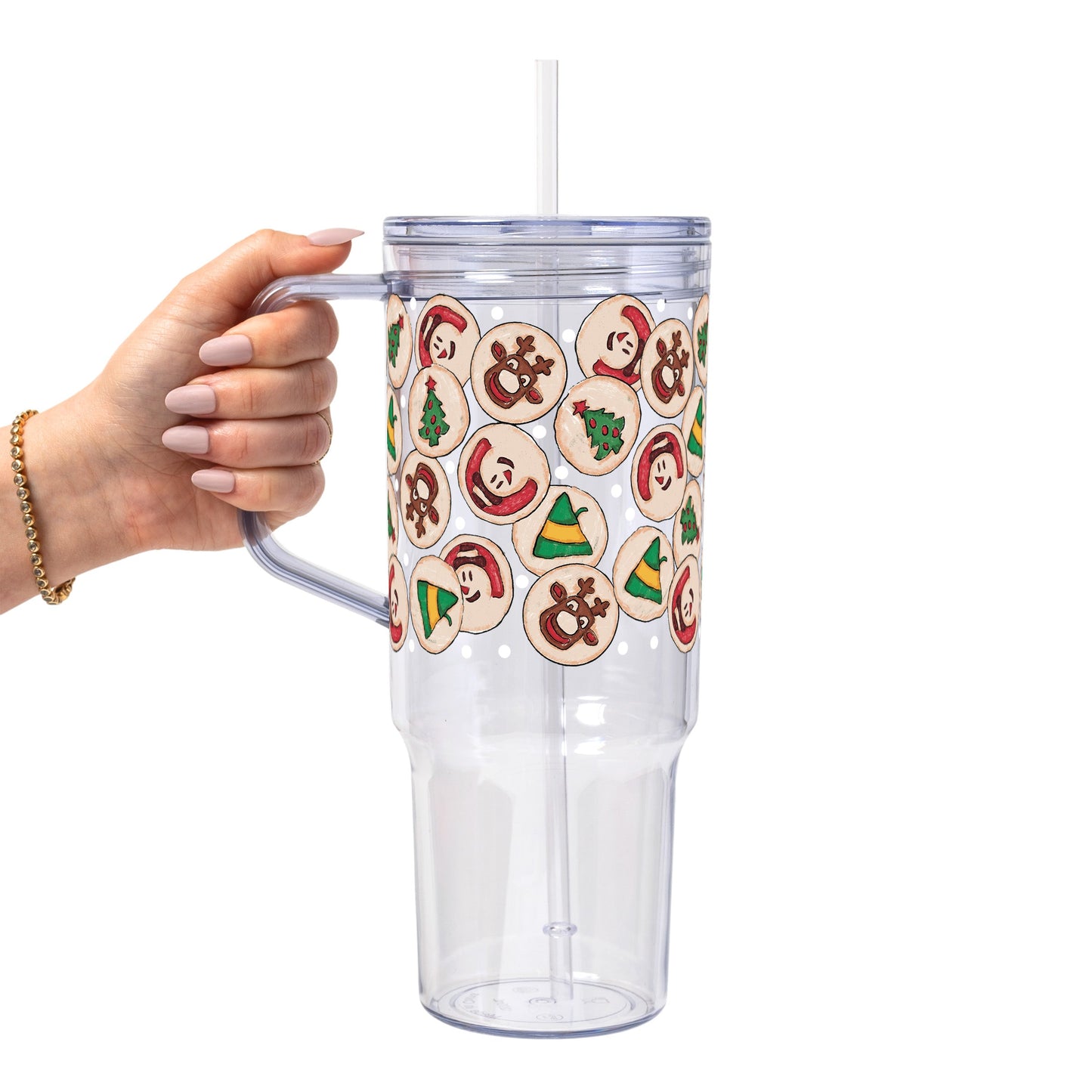 Christmas Cookies Glass Cups