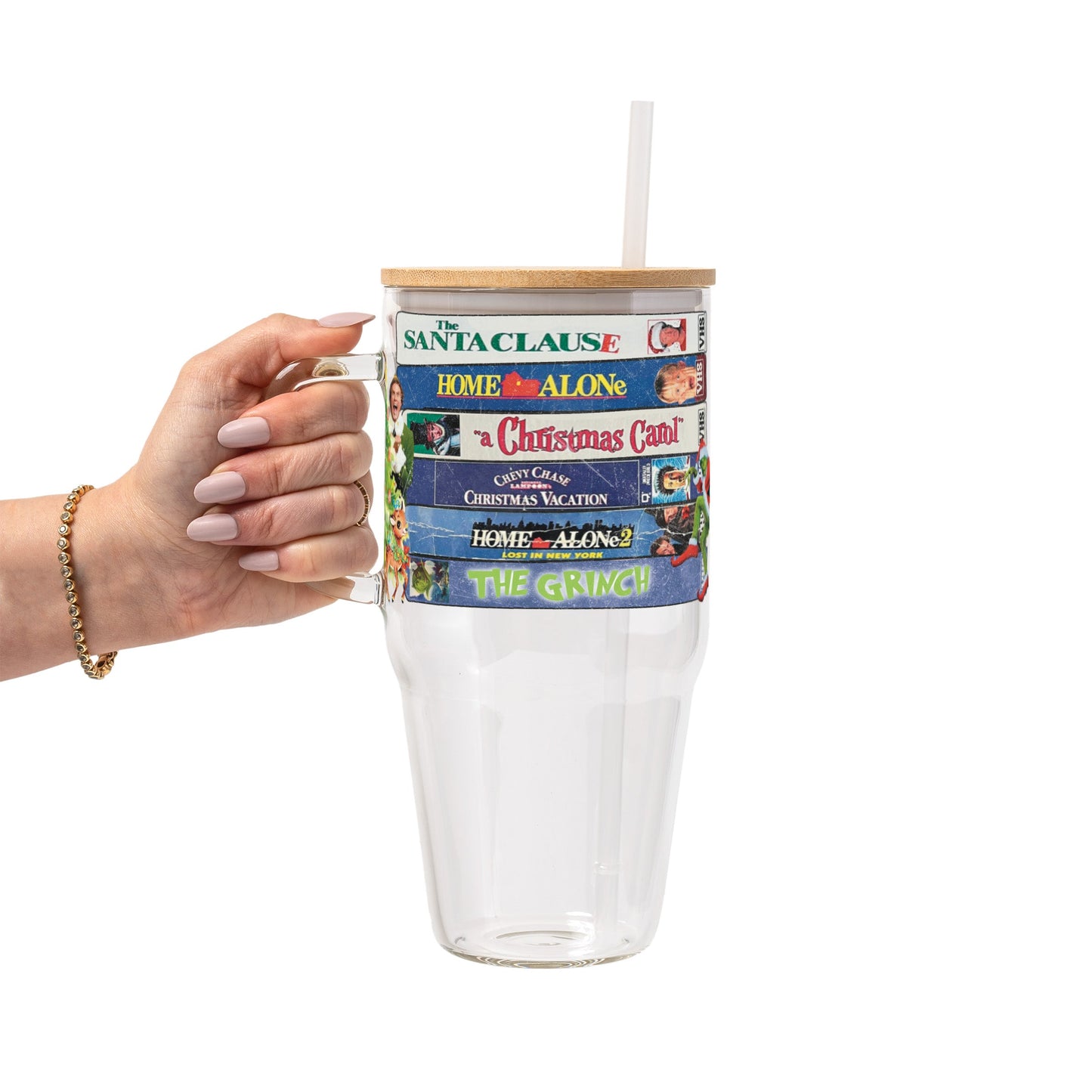 Christmas Movies Glass Cups