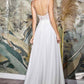 Cinderella Divine TY11 A-Line Chiffon Gown Beaded Embellished Floral Bodice Applique