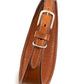 Oval Leather Dog Collar - Tan