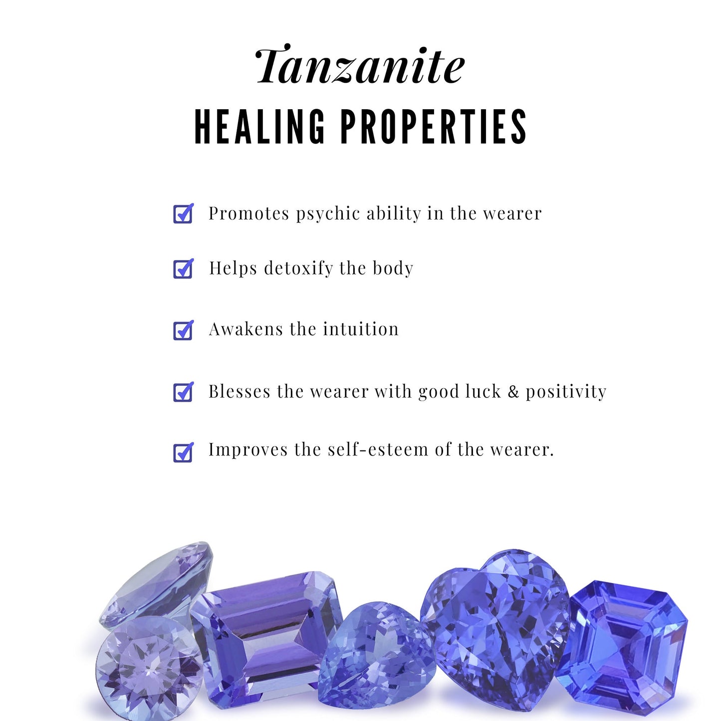 Round Shape Tanzanite Flower Hoop Earrings