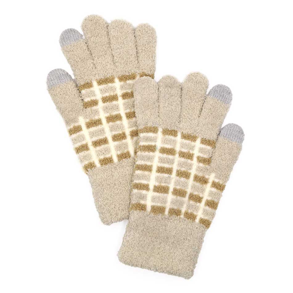 Cozy Colorblocked Smart Touch Gloves