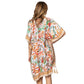 Floral Patterned Cover Up Kimono Poncho