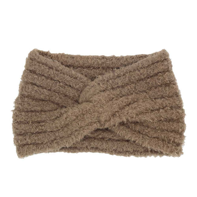 Fuzzy Twisted Headband Earwarmer Earmuff
