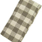 Checked pattern knit headband