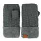 C.C Smocking Stitch Pattern Fingerless Gloves