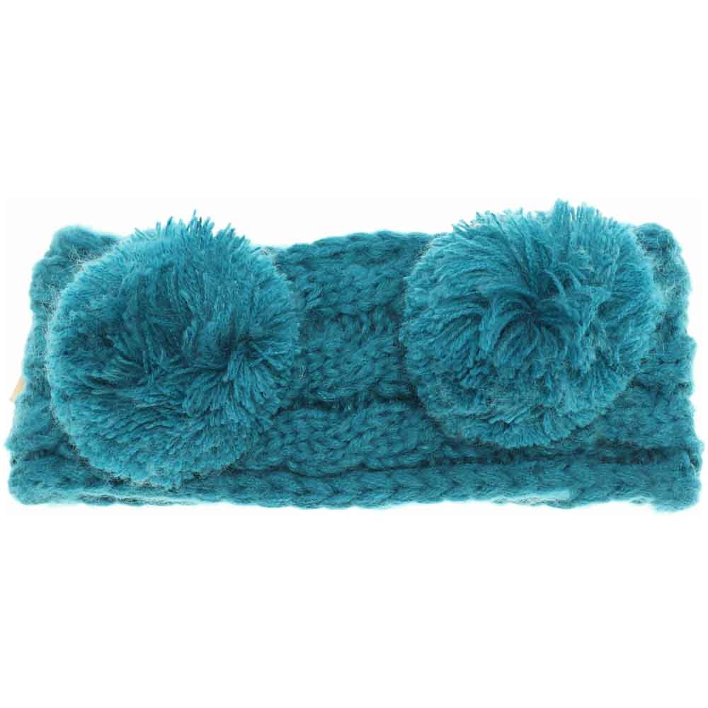 KIDS Solid Double Pom C.C Head Wrap