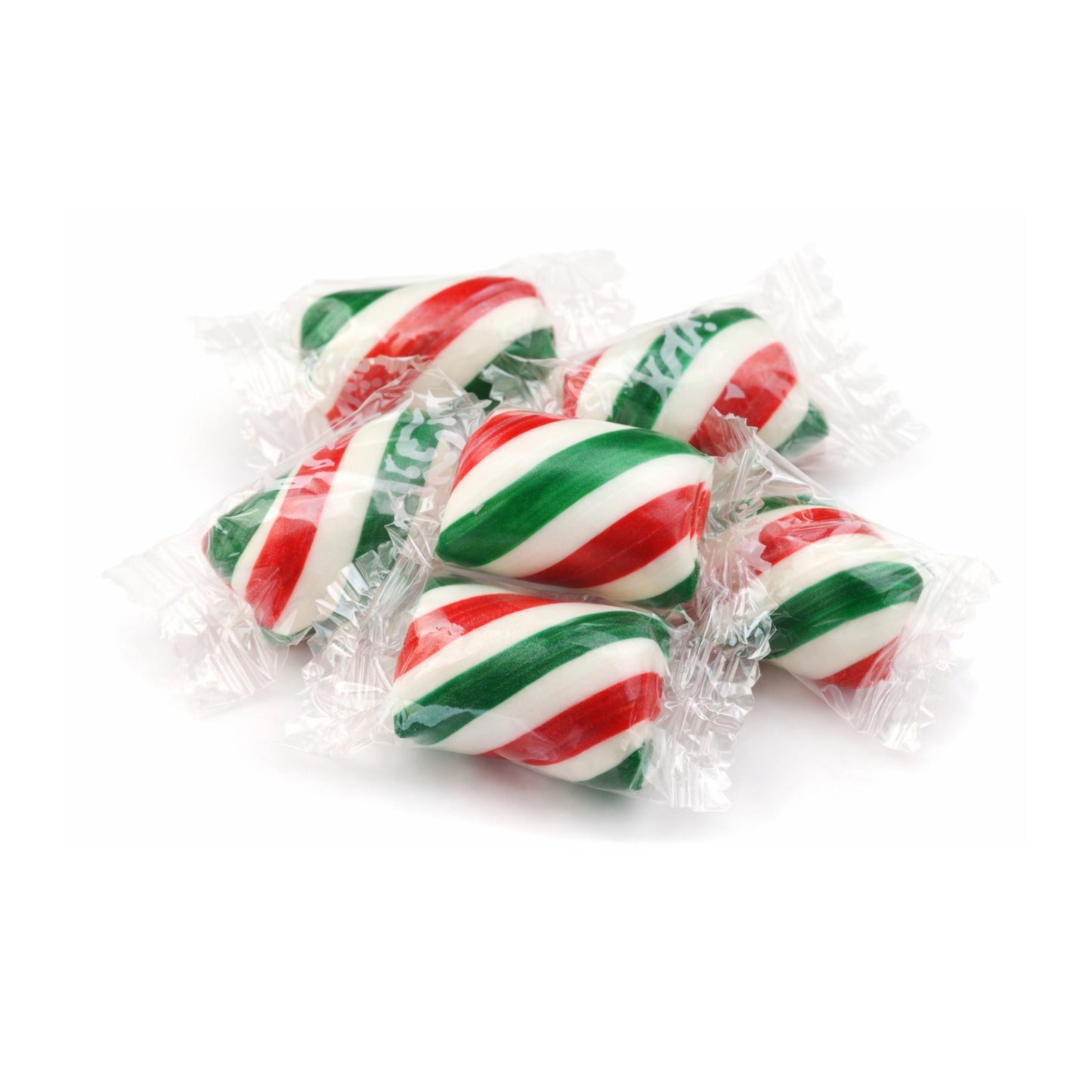 Atkinson's Red, White & Green Mint Twist Candy – Individually Wrapped – Bulk Value Bag