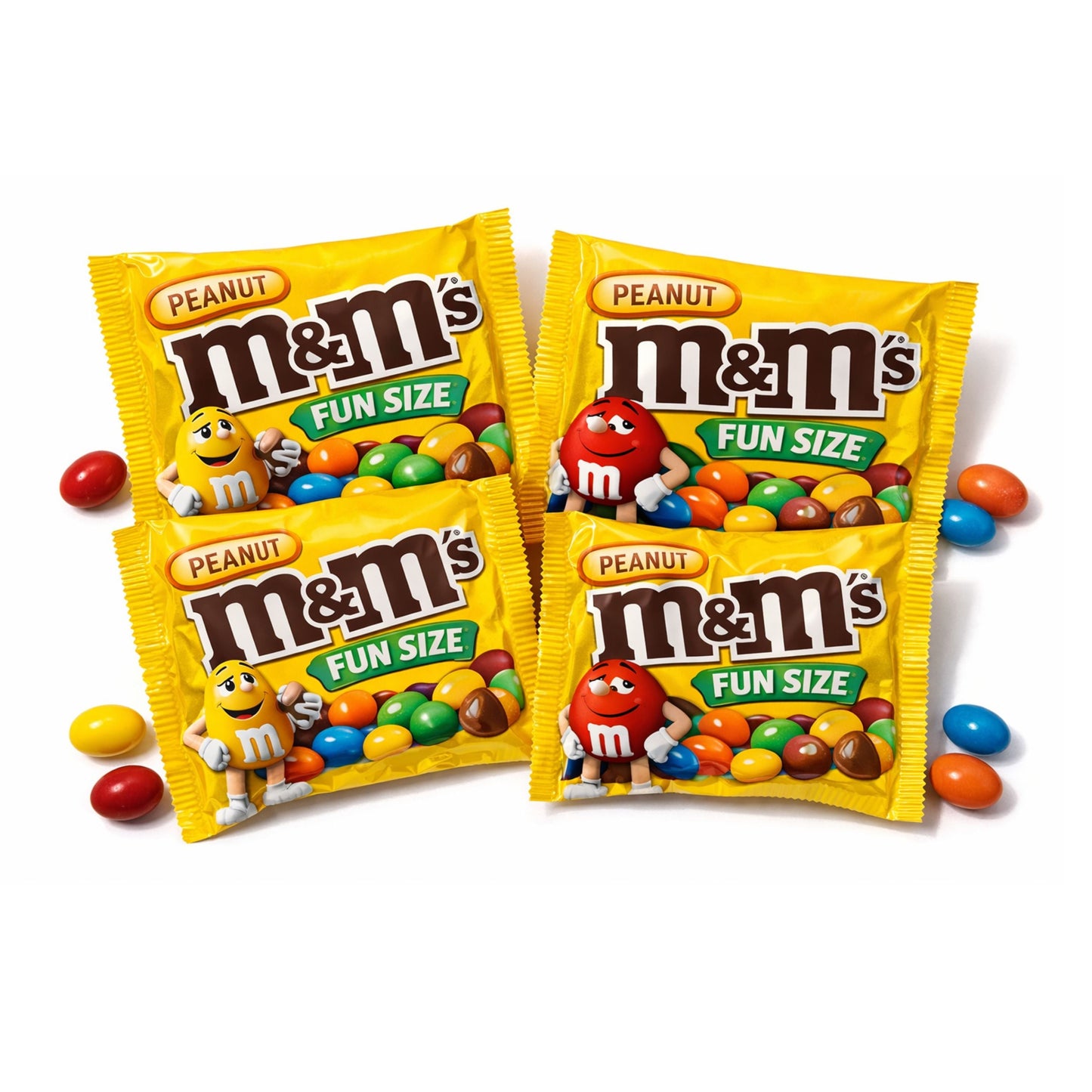 M&M's Peanut Milk Chocolate Candy – Fun Size Packs – Bulk Value Bag