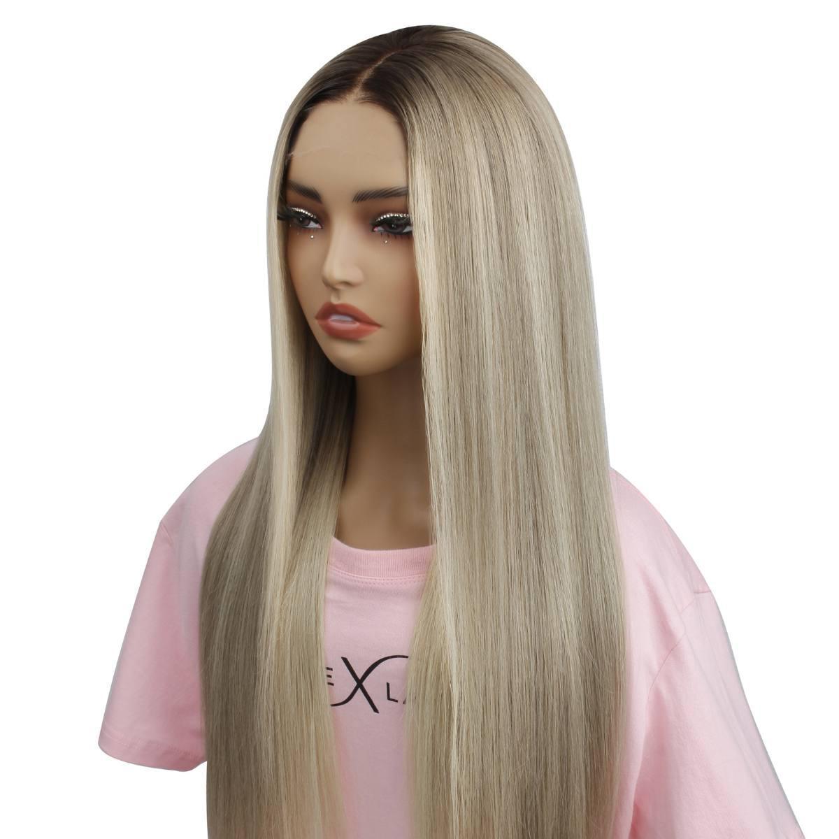 Peluca Cierre de Encaje HD 5x5 Tiffany Crudo Sin Pegamento, Coloreada Profesionalmente, Cabello 100% Humano