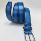 Cinturón de piel de ternera Carrucci - Azul