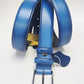 Cinturón de piel de ternera Carrucci - Azul