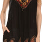 Sakkas Jodie Embroidered Scoop Neck Tie Dye Top / Blouse