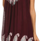 Sakkas Jodie Embroidered Scoop Neck Tie Dye Top / Blouse