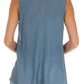 Sakkas Embroidered Watercolor Palm Tree Flared Hem Blouse