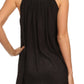 Sakkas Tyra  Sequin Embroidered Relaxed Fit Sleeveless V-Neck Top