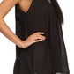 Sakkas Tyra  Sequin Embroidered Relaxed Fit Sleeveless V-Neck Top