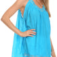 Sakkas Tyra  Sequin Embroidered Relaxed Fit Sleeveless V-Neck Top
