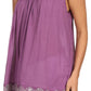 Sakkas Tyra  Sequin Embroidered Relaxed Fit Sleeveless V-Neck Top