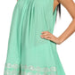Sakkas Tyra  Sequin Embroidered Relaxed Fit Sleeveless V-Neck Top