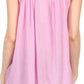 Sakkas Tyra  Sequin Embroidered Relaxed Fit Sleeveless V-Neck Top