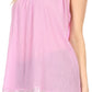 Sakkas Tyra  Sequin Embroidered Relaxed Fit Sleeveless V-Neck Top