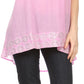 Sakkas Tyra  Sequin Embroidered Relaxed Fit Sleeveless V-Neck Top