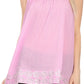 Sakkas Tyra  Sequin Embroidered Relaxed Fit Sleeveless V-Neck Top