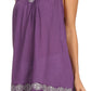 Sakkas Tyra  Sequin Embroidered Relaxed Fit Sleeveless V-Neck Top