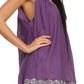 Sakkas Tyra  Sequin Embroidered Relaxed Fit Sleeveless V-Neck Top