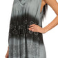 Sakkas  Lexi Embroidered two tone Sleeveless V neck Top
