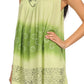 Sakkas  Lexi Embroidered two tone Sleeveless V neck Top