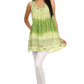 Sakkas  Lexi Embroidered two tone Sleeveless V neck Top