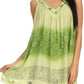 Sakkas  Lexi Embroidered two tone Sleeveless V neck Top