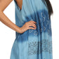 Sakkas  Lexi Embroidered two tone Sleeveless V neck Top