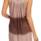 Sakkas  Lexi Embroidered two tone Sleeveless V neck Top