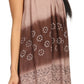 Sakkas  Lexi Embroidered two tone Sleeveless V neck Top