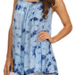 Sakkas Ashanti Embroidered Trim Picot Rayon Tie Dye Tank Top