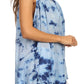 Sakkas Ashanti Embroidered Trim Picot Rayon Tie Dye Tank Top