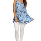 Sakkas Ashanti Embroidered Trim Picot Rayon Tie Dye Tank Top