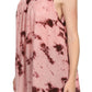 Sakkas Ashanti Embroidered Trim Picot Rayon Tie Dye Tank Top