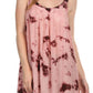 Sakkas Ashanti Embroidered Trim Picot Rayon Tie Dye Tank Top