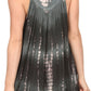 Sakkas Kalelay Long Tall Sleeveless Tie Dye Embroidered Tank Top Blouse Shirt