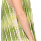 Sakkas Kalelay Long Tall Sleeveless Tie Dye Embroidered Tank Top Blouse Shirt
