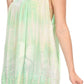 Sakkas Kalelay Long Tall Sleeveless Tie Dye Embroidered Tank Top Blouse Shirt